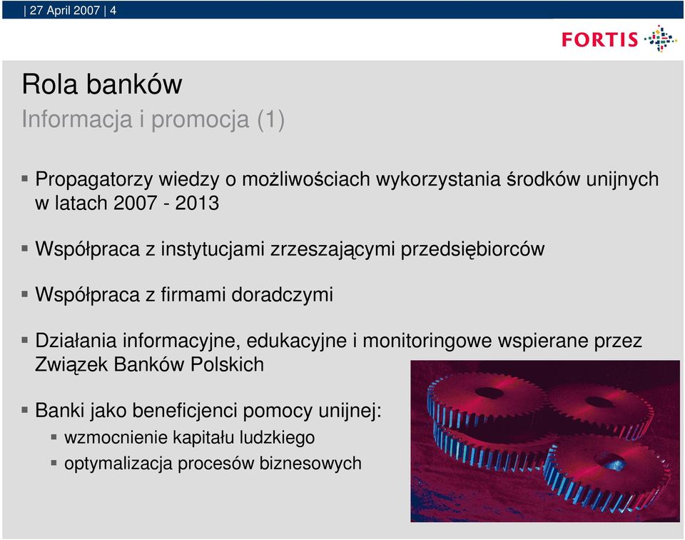 doradczymi Działania informacyjne, edukacyjne i monitoringowe wspierane przez Związek Banków Polskich