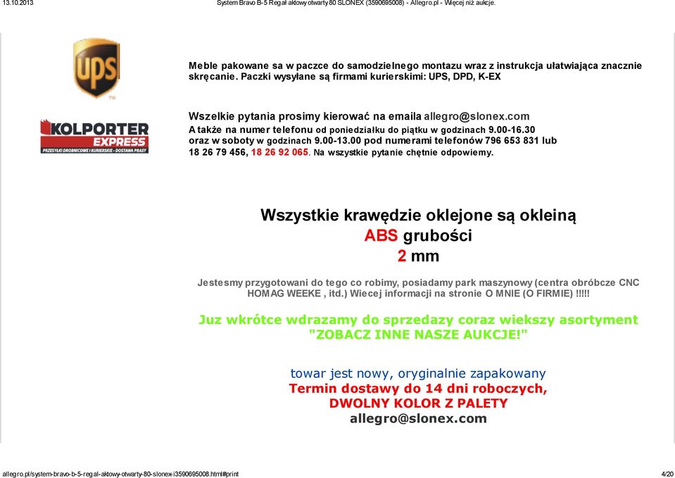 30 oraz w soboty w godzinach 9.00-13.00 pod numerami telefonów 796 653 831 lub 18 26 79 456, 18 26 92 065. Na wszystkie pytanie chętnie odpowiemy.