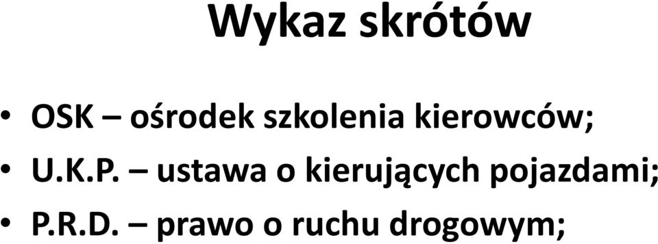 ustawa o kierujących