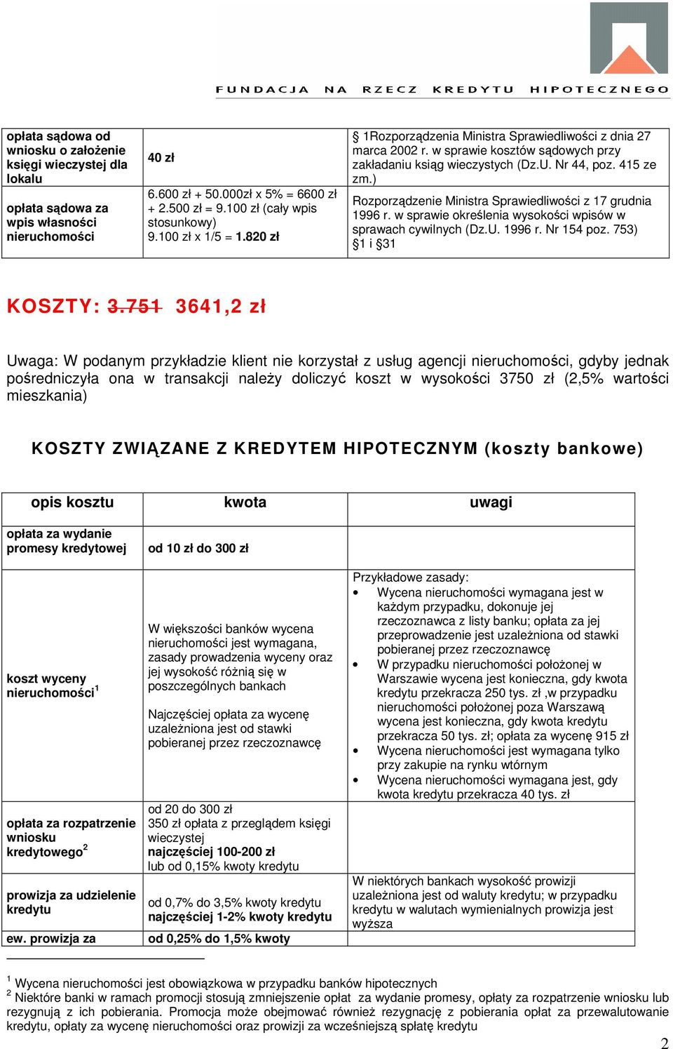 ) Rozporządzenie Ministra Sprawiedliwości z 17 grudnia 1996 r. w sprawie określenia wysokości wpisów w sprawach cywilnych (Dz.U. 1996 r. Nr 154 poz. 753) 1 i 31 KOSZTY: 3.