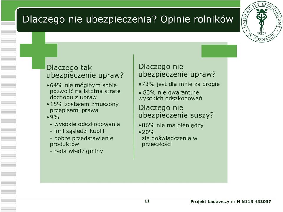 odszkodowania - inni sąsiedzi kupili - dobre przedstawienie produktów - rada władz gminy Dlaczego nie ubezpieczenie upraw?