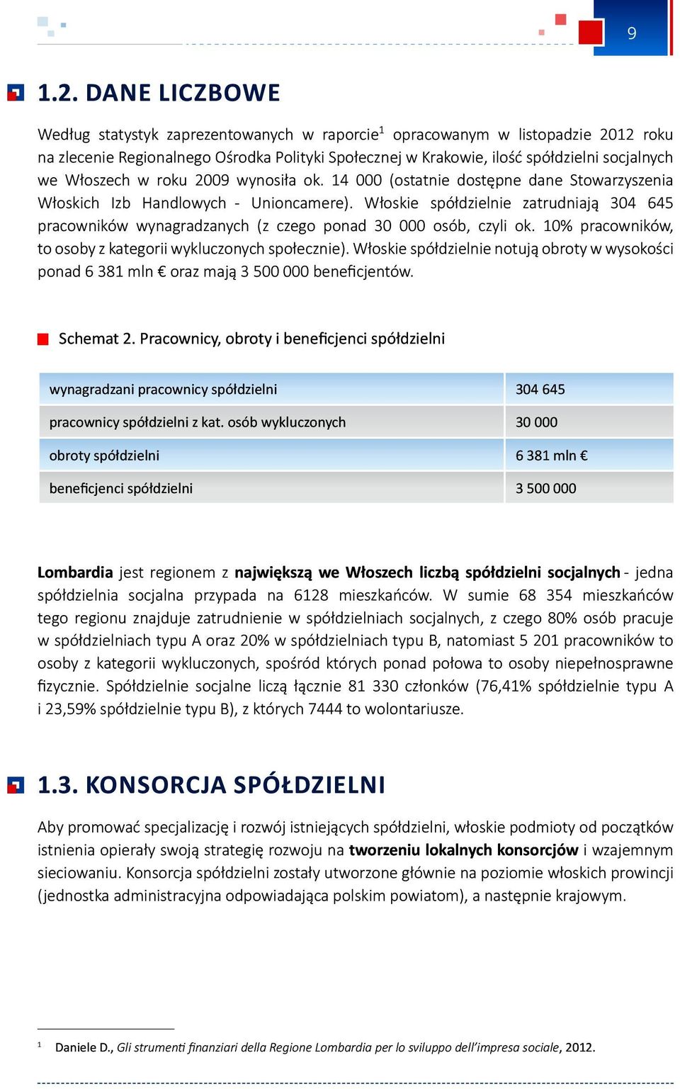 Włoszech w roku 2009 wynosiła ok. 14 000 (ostatnie dostępne dane Stowarzyszenia Włoskich Izb Handlowych - Unioncamere).