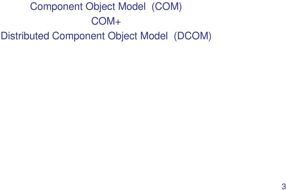 Distributed  Model