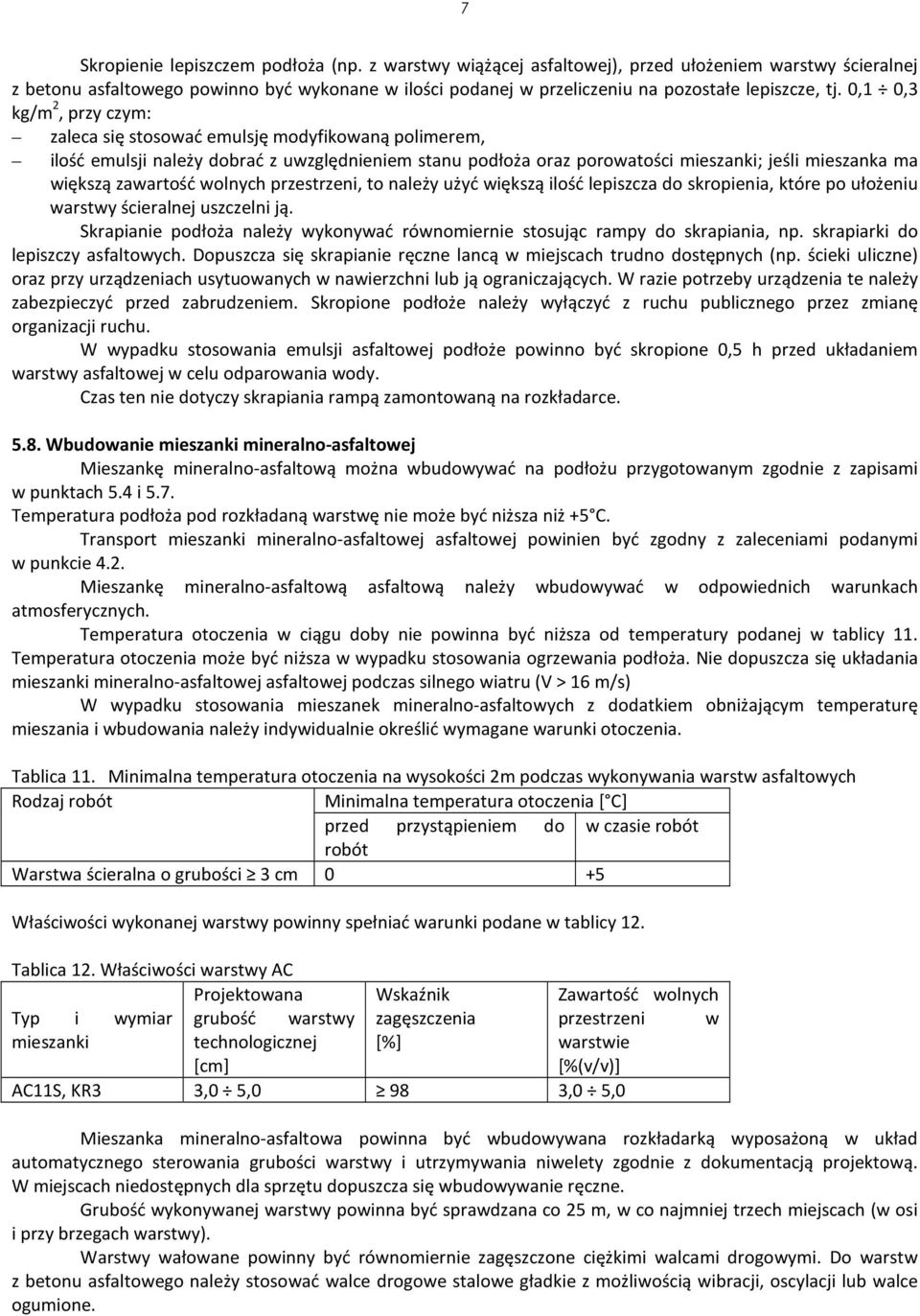 0,1 0,3 kg/m 2, przy czym: zaleca się stosować emulsję modyfikowaną polimerem, ilość emulsji należy dobrać z uwzględnieniem stanu podłoża oraz porowatości mieszanki; jeśli mieszanka ma większą