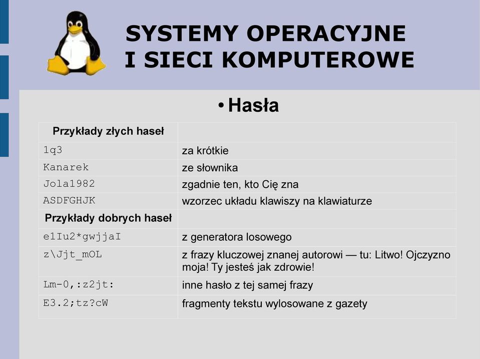 cW za krótkie ze słownika zgadnie ten, kto Cię zna wzorzec układu klawiszy na klawiaturze z