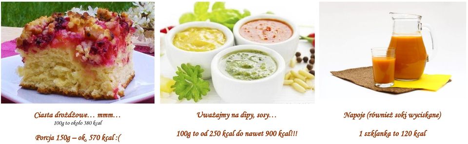 570 kcal :( Uważajmy na dipy, sosy 100g to od