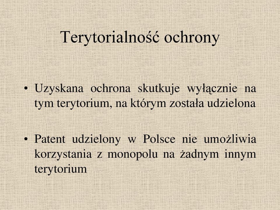 udzielona Patent udzielony w Polsce nie