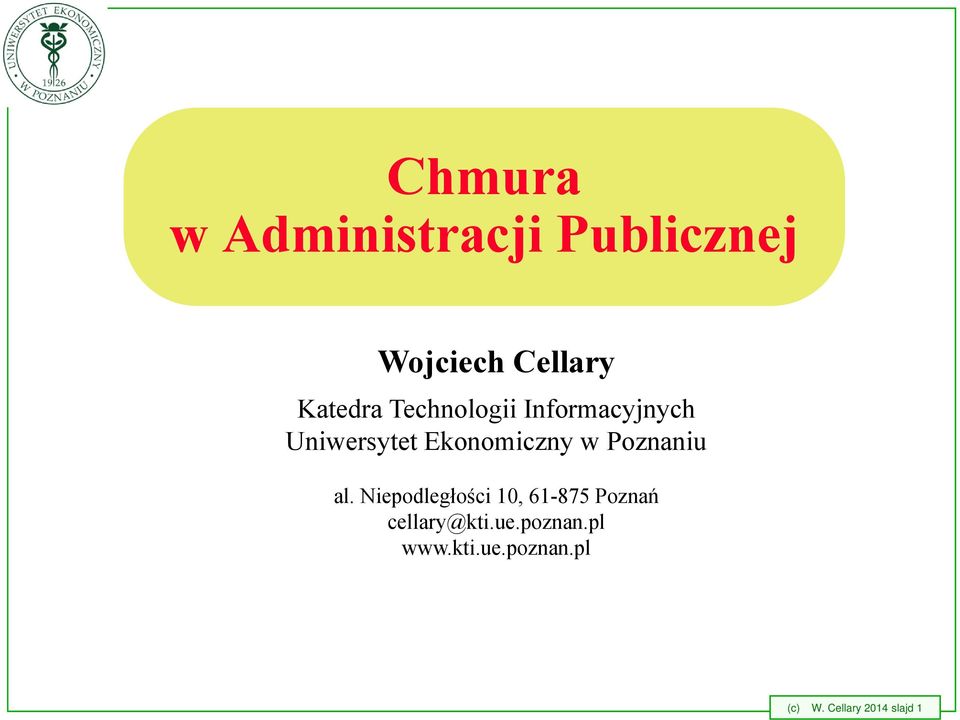 Ekonomiczny w Poznaniu al.
