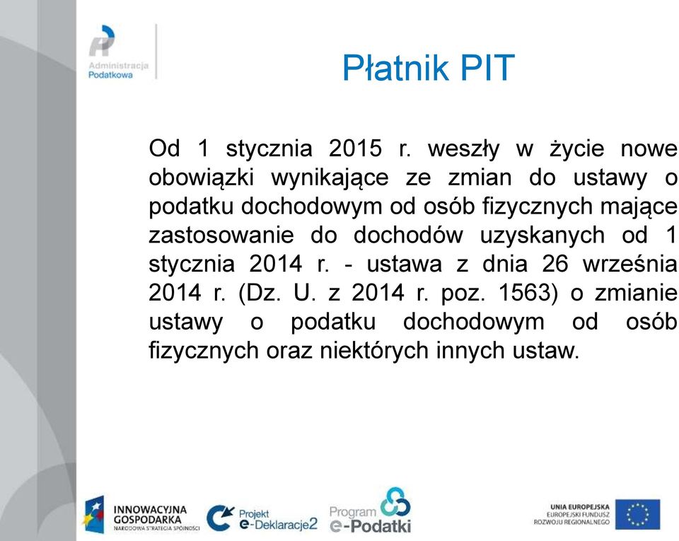 osób fizycznych mające zastosowanie do dochodów uzyskanych od 1 stycznia 2014 r.