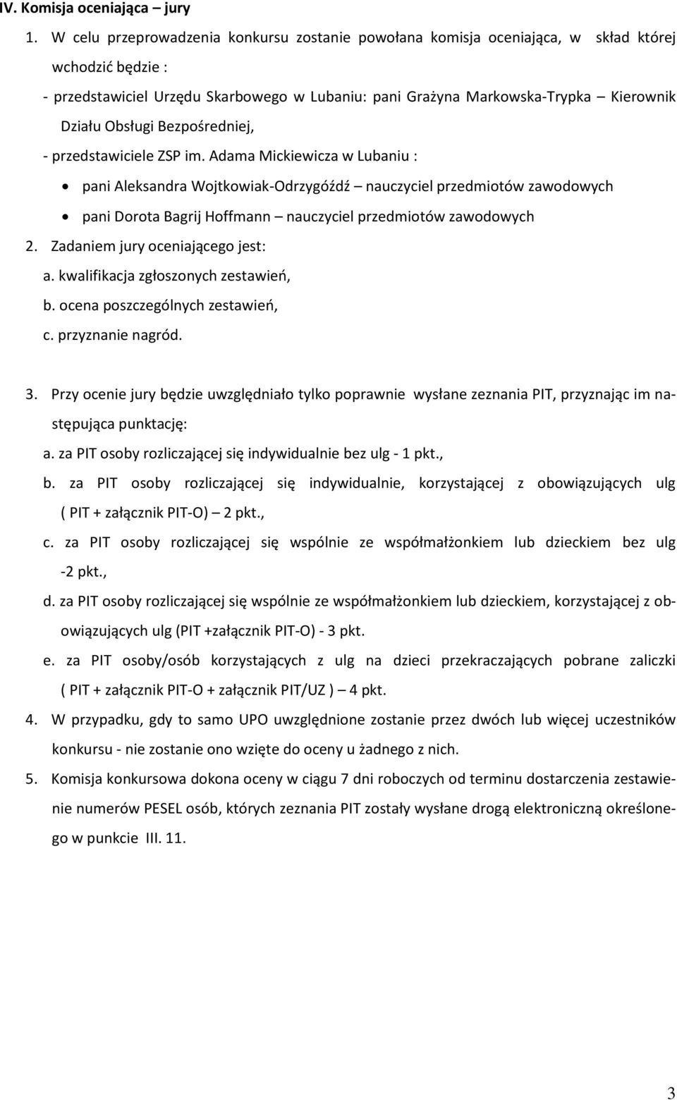 Obsługi Bezpośredniej, - przedstawiciele ZSP im.