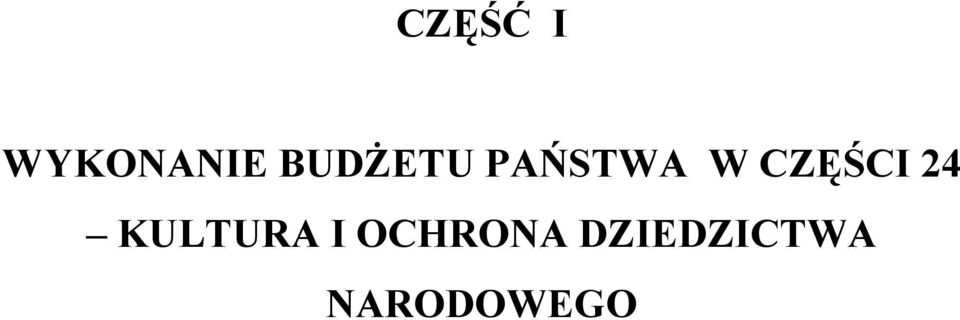 CZĘŚCI 24 KULTURA I