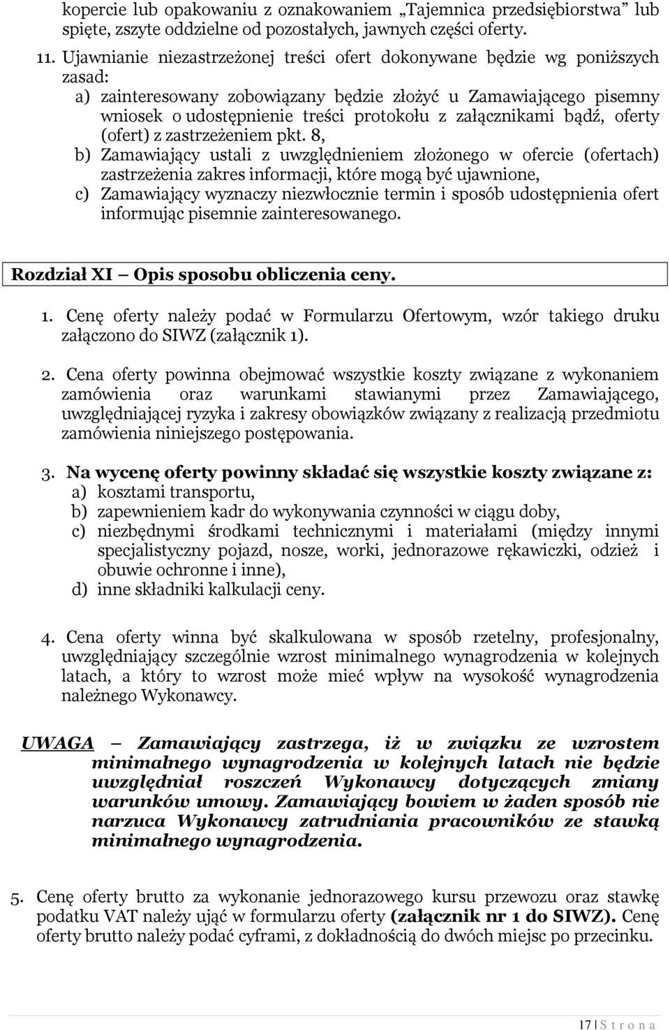 załącznikami bądź, oferty (ofert) z zastrzeżeniem pkt.