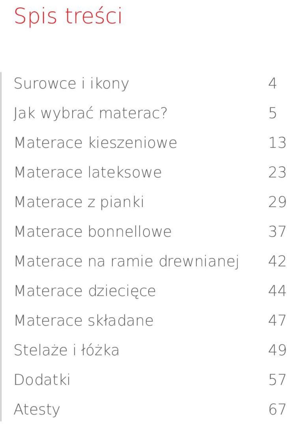 Materace bonnellowe Materace na ramie drewnianej Materace