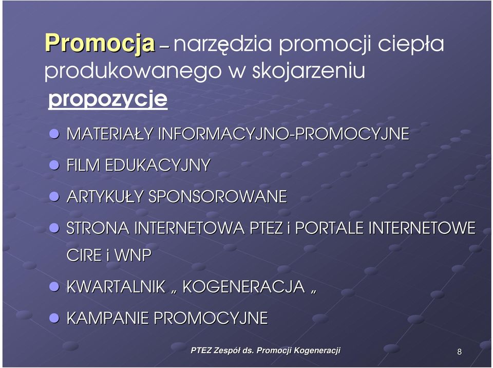 ARTYKUŁY Y SPONSOROWANE STRONA INTERNETOWA PTEZ i PORTALE