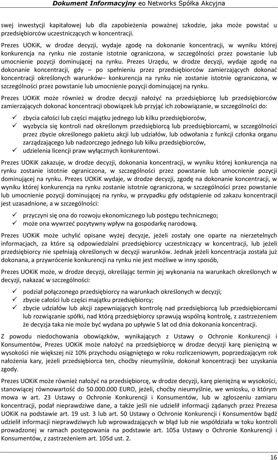 dominującej na rynku.