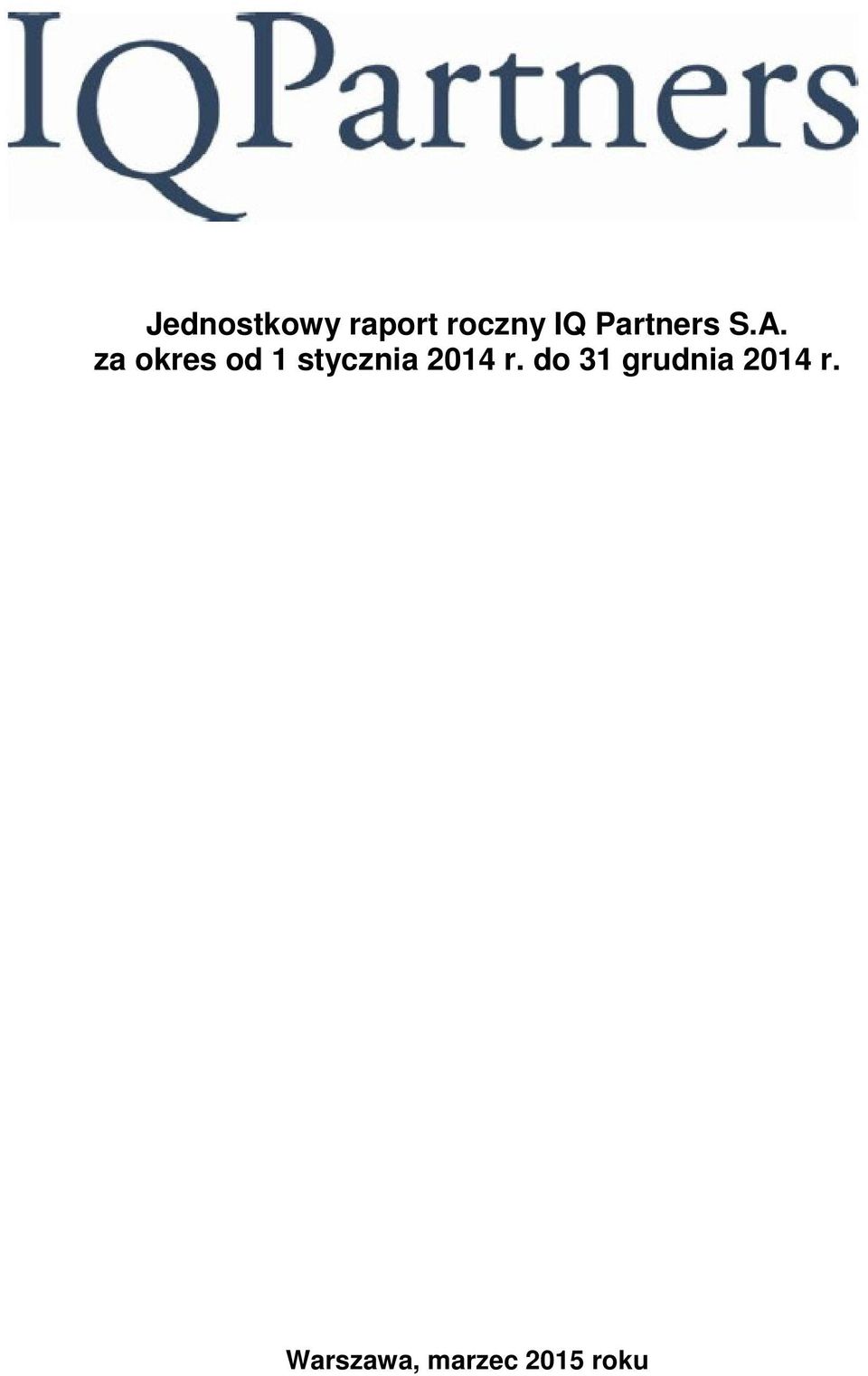 Partners S.A.