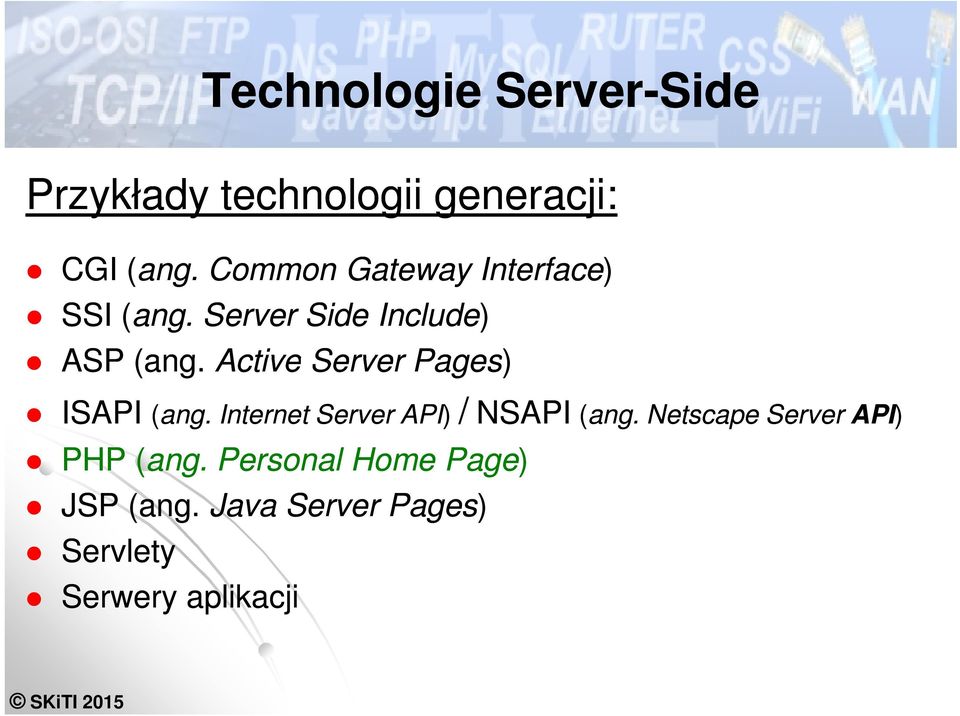 Active Server Pages) ISAPI (ang. Internet Server API) / NSAPI (ang.