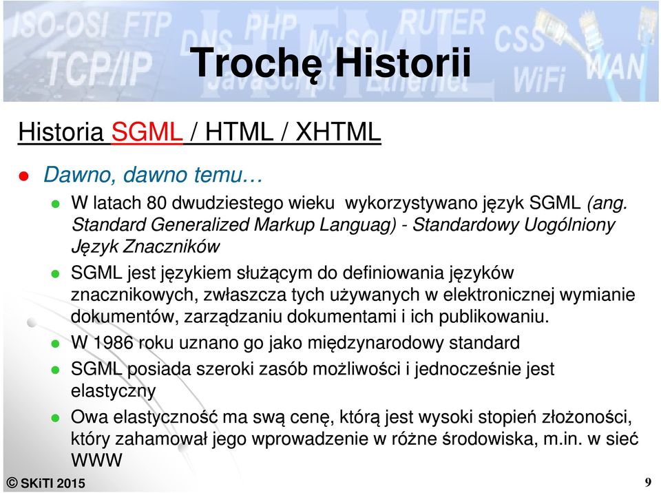 używanych w elektronicznej wymianie dokumentów, zarządzaniu dokumentami i ich publikowaniu.