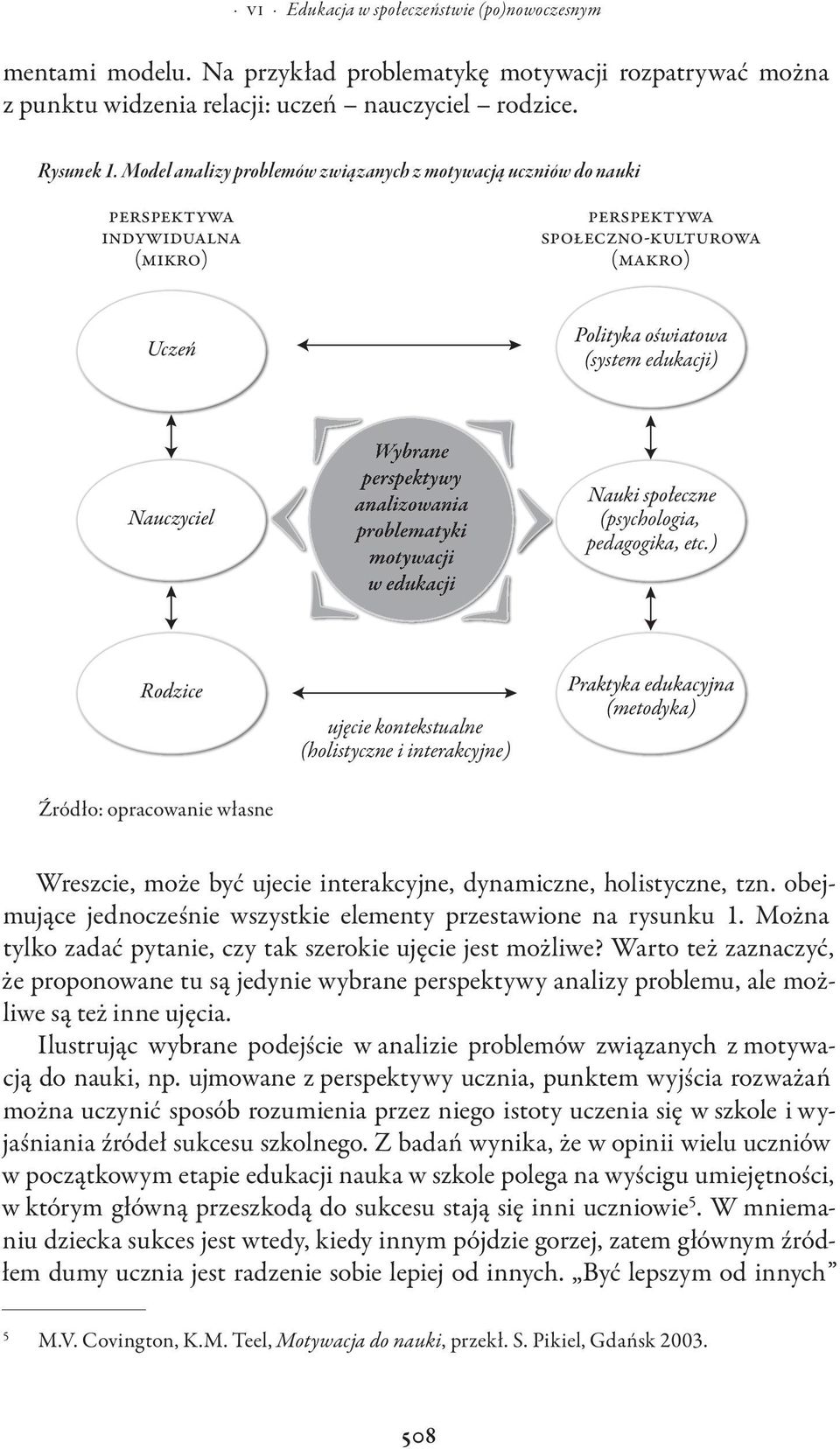 perspektywy analizowania problematyki w edukacji Nauki społeczne (psychologia, pedagogika, etc.