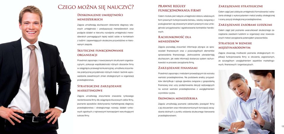 menedżerskich pomagających lepiej radzić sobie w kontaktach z ludźmi i zapewniających skuteczne przywództwo w kierowanym zespole.