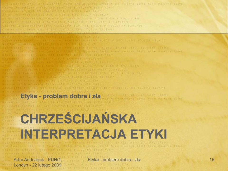 INTERPRETACJA ETYKI 