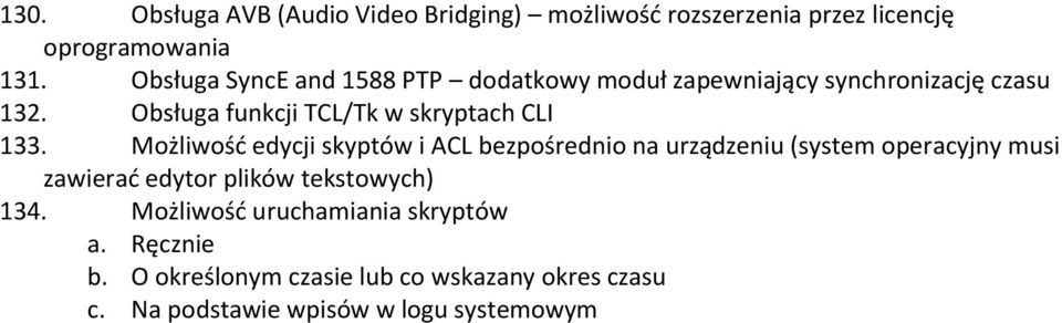 Obsługa funkcji TCL/Tk w skryptach CLI 133.