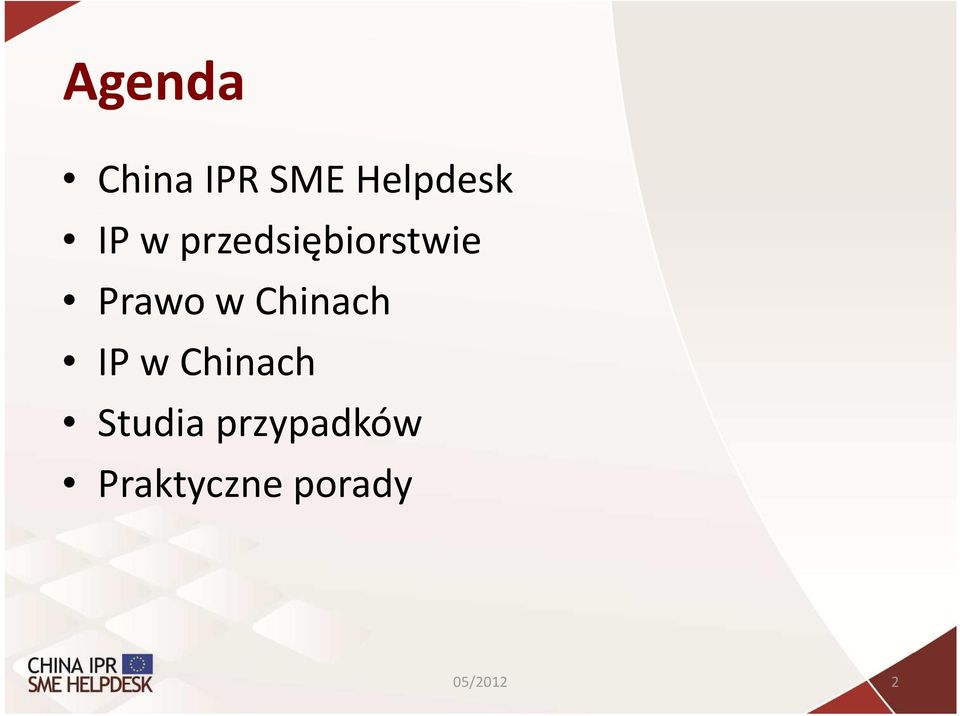 Chinach IP w Chinach Studia
