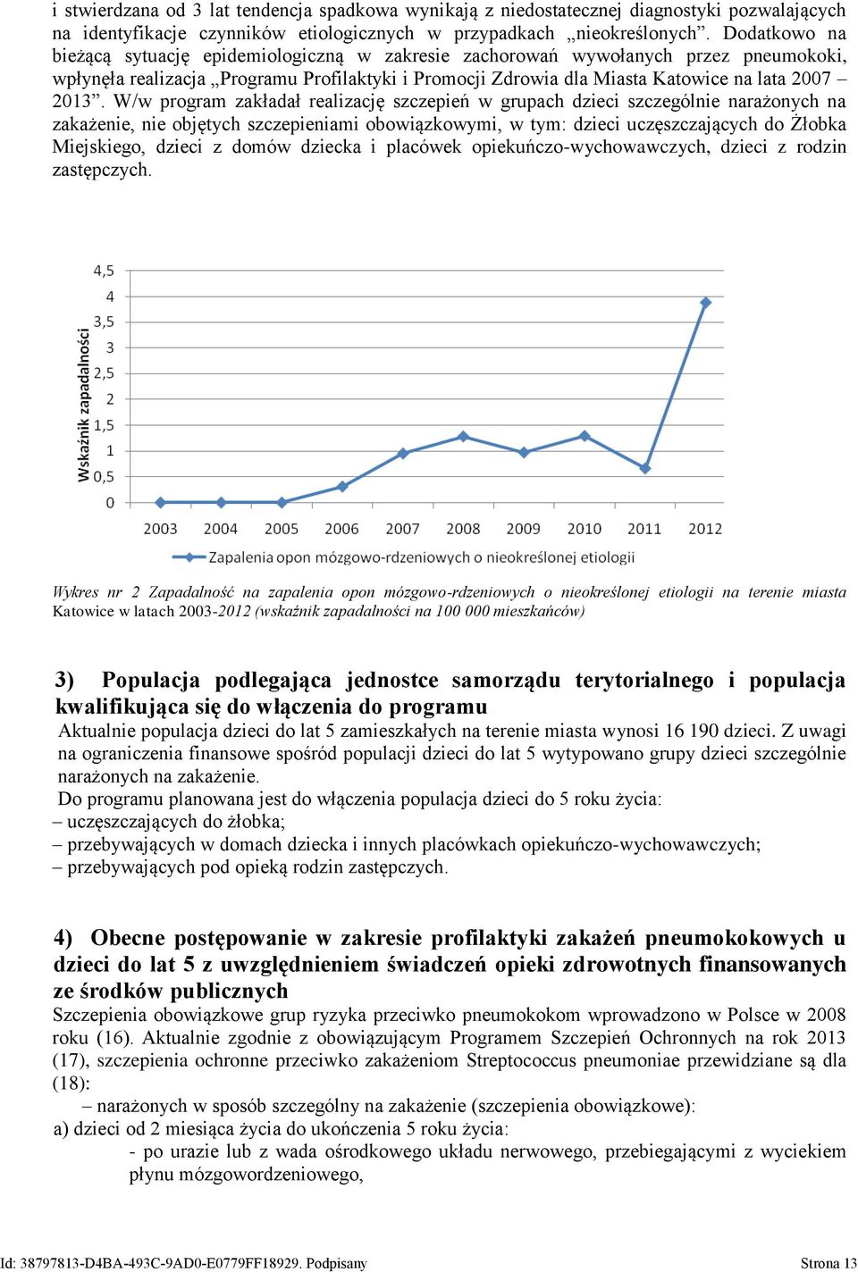 W/w program zakładał realizację szczepień w grupach dzieci szczególnie narażonych na zakażenie, nie objętych szczepieniami obowiązkowymi, w tym: dzieci uczęszczających do Żłobka Miejskiego, dzieci z