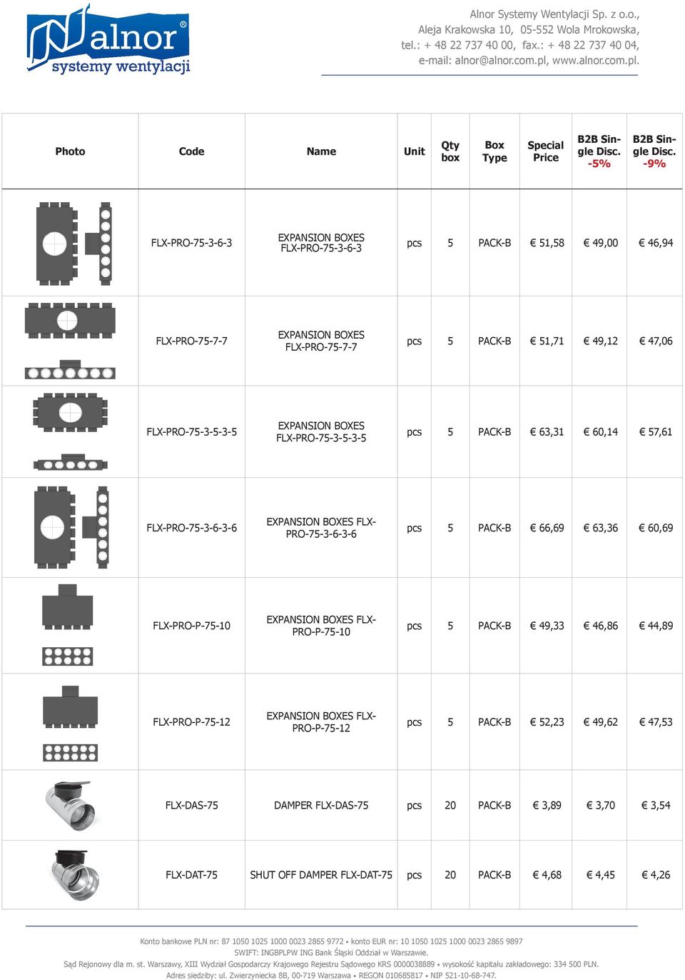 63,36 60,69 FLX-PRO-P-75-10 FLX- PRO-P-75-10 pcs 5 PACK-B 49,33 46,86 44,89 FLX-PRO-P-75-12 FLX- PRO-P-75-12 pcs 5 PACK-B 52,23