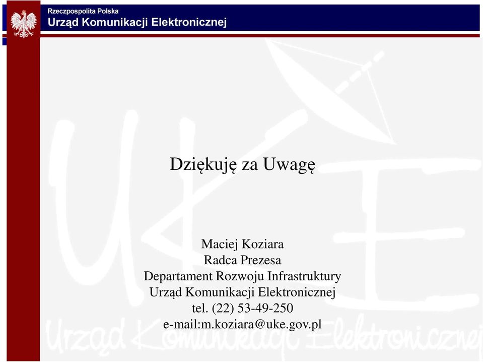 Infrastruktury Urząd Komunikacji