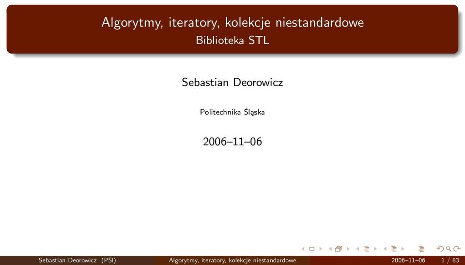 Śląska 2006 11 06 Sebastian Deorowicz (PŚl)  2006
