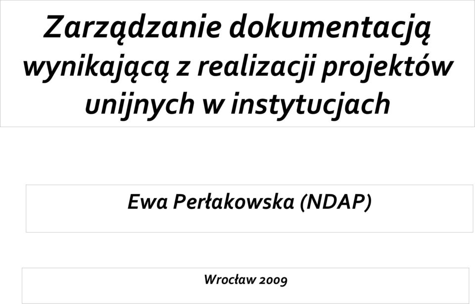 projektów unijnych w