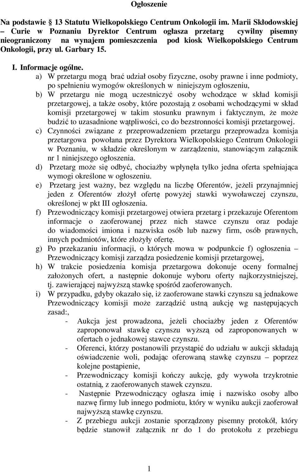 Informacje ogólne.