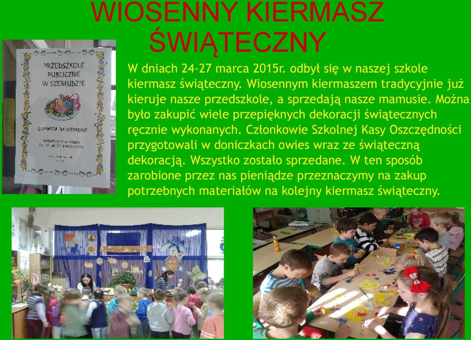 Można było zakupić wiele przepięknych dekoracji świątecznych ręcznie wykonanych.