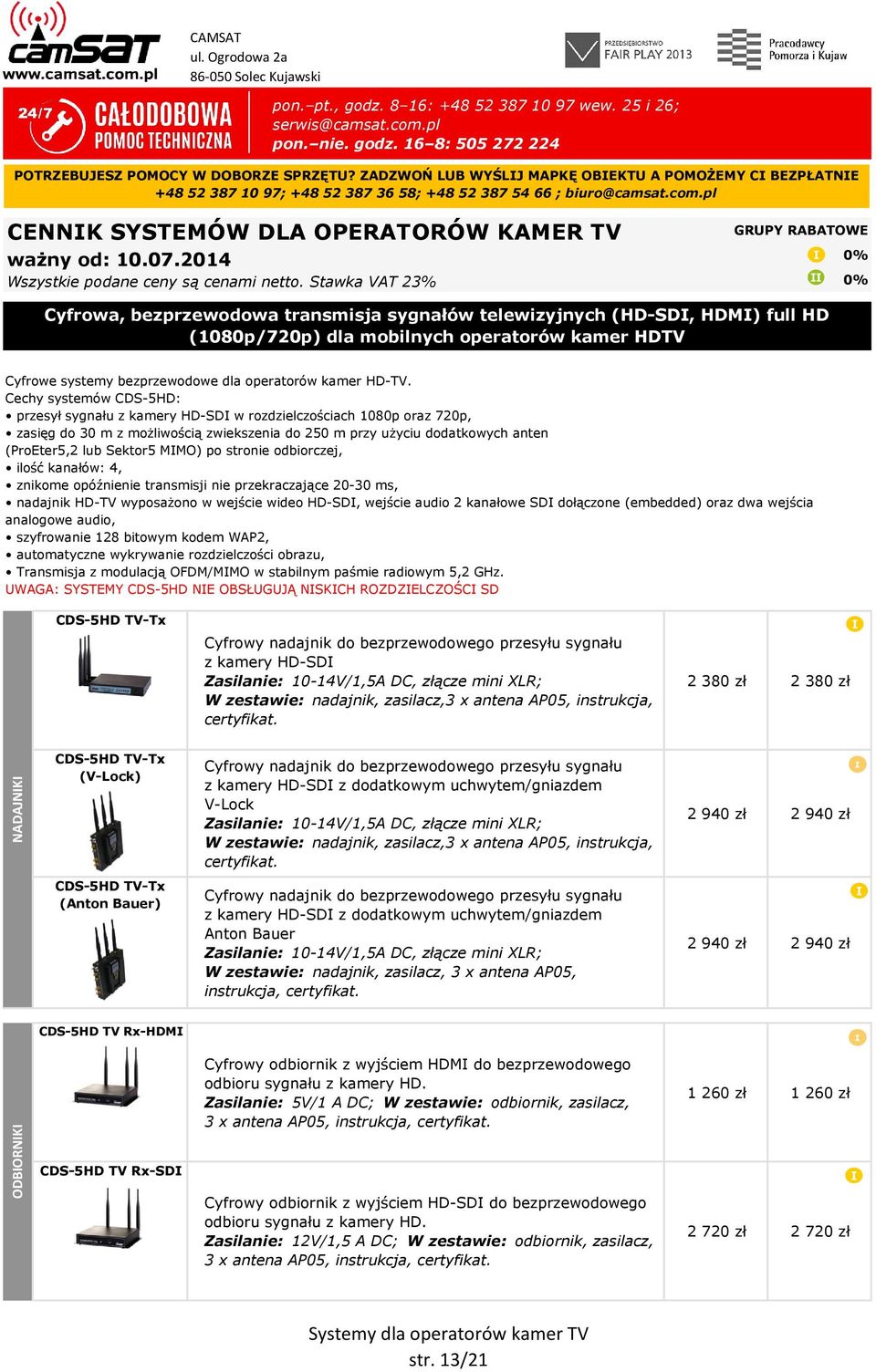 2014 Wszystkie podane ceny są cenami netto.