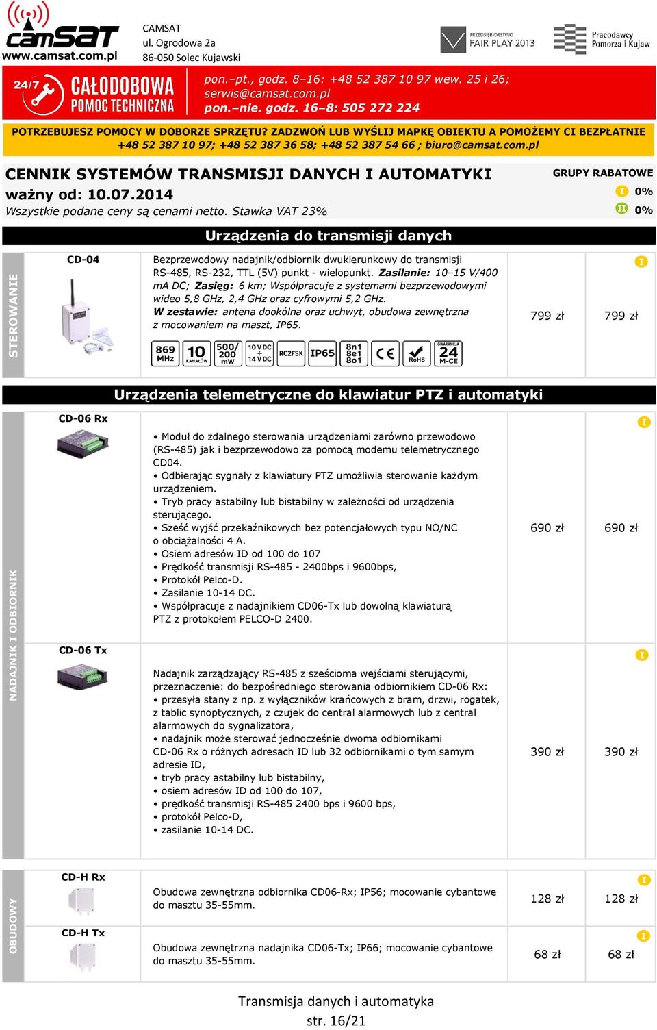 2014 Wszystkie podane ceny są cenami netto.
