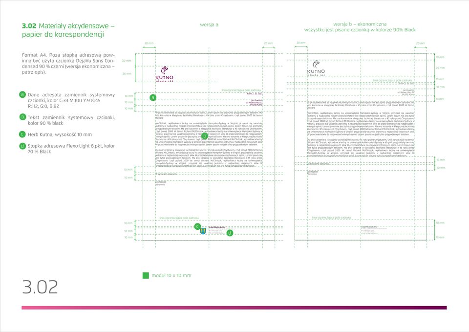 20 mm 25 mm 25 mm Dne drest zmiennik systemowy zionki, kolor C:33 M:100 Y:9 K:45 R:112, G:0, B:82 lini ogrnizją pole zdruku Kutno, 1.01.2013 Jn Kowlski ul.