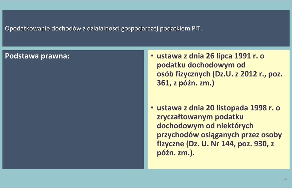 zm.) ustawa z dnia 20 listopada 1998 r.