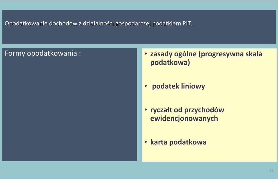 podatkowa) podatek liniowy ryczałt