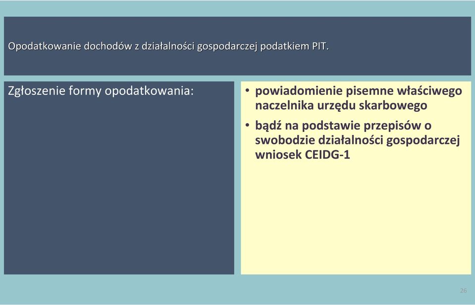 urzędu skarbowego bądź na podstawie