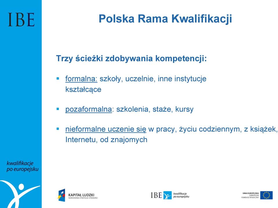 kształcące pozaformalna: szkolenia, staże, kursy