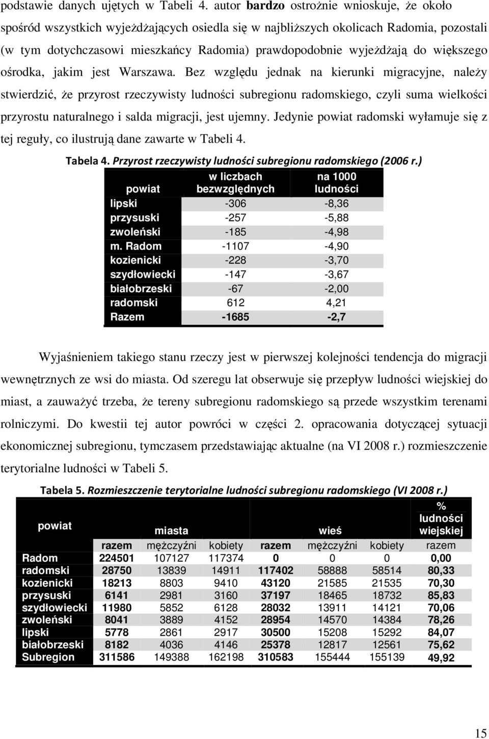 do większego ośrodka, jakim jest Warszawa.