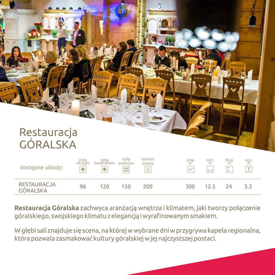 3 Restauracja Góralska zachwyca aranżacją wnętrza i kliate, jaki tworzy połączenie góralskiego, swojskiego kliatu