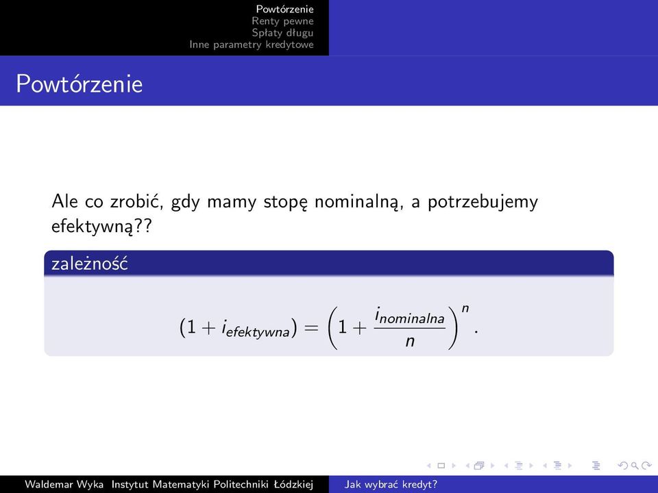 potrzebujemy efektywną?