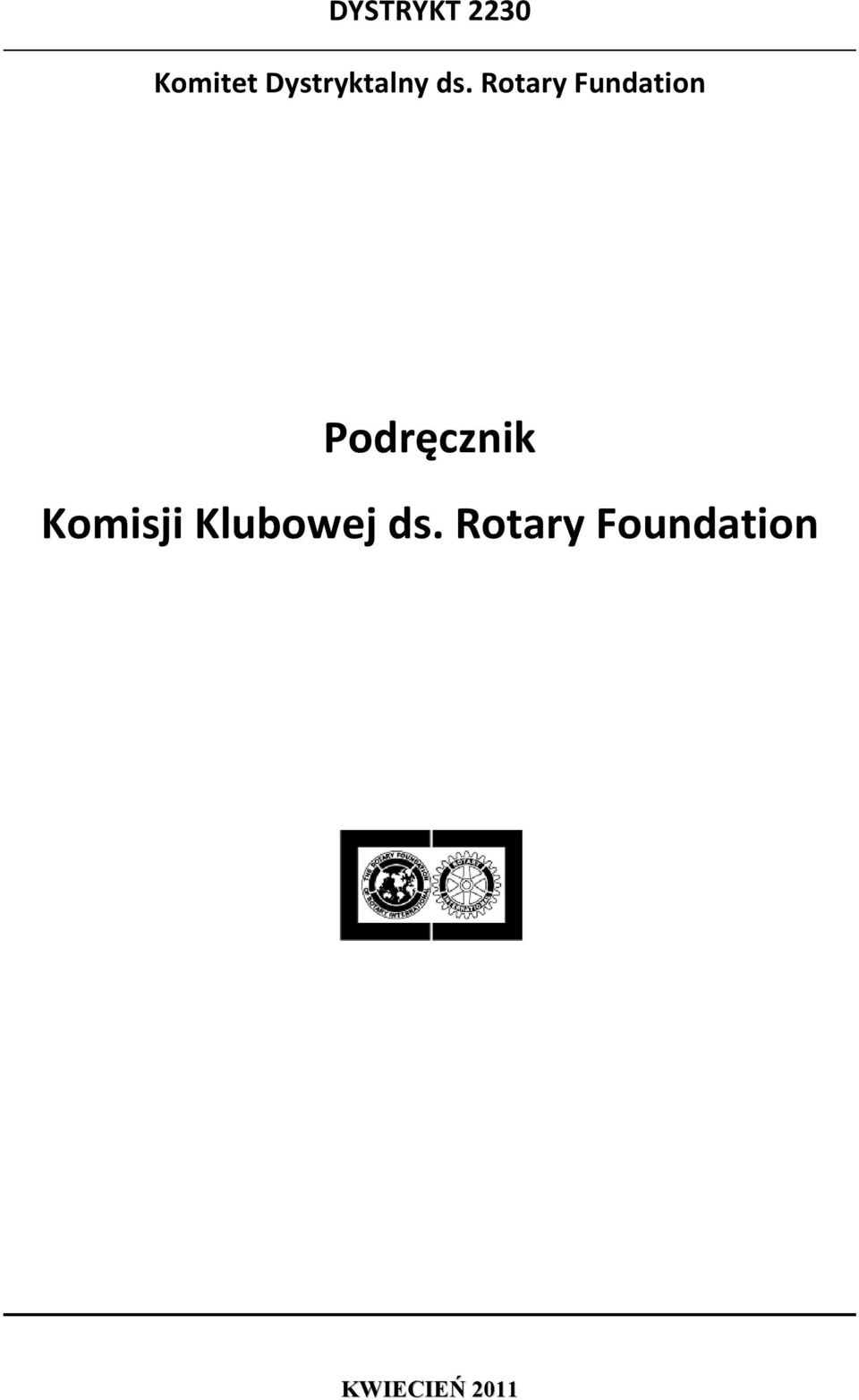 Rotary Fundation Podręcznik