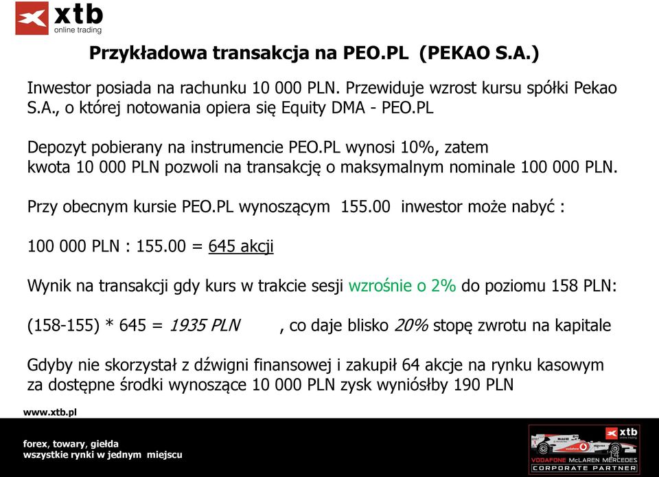 PL wynoszącym 155.00 inwestor może nabyć : 100 000 PLN : 155.