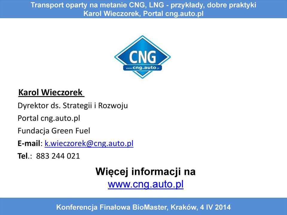 pl Fundacja Green Fuel E-mail: k.