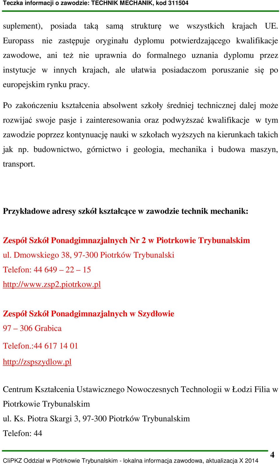 poruszanie się po europejskim rynku pracy.