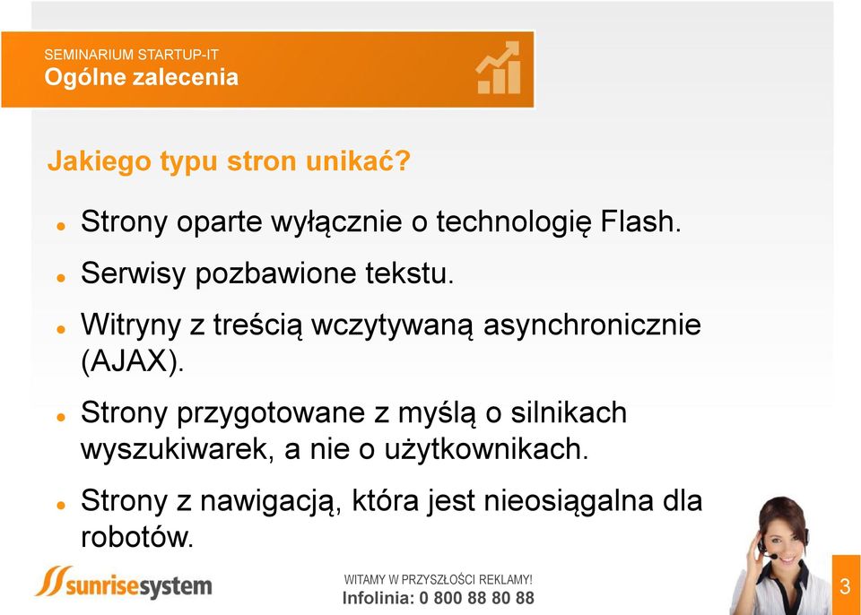 Witryny z treścią wczytywaną asynchronicznie (AJAX).