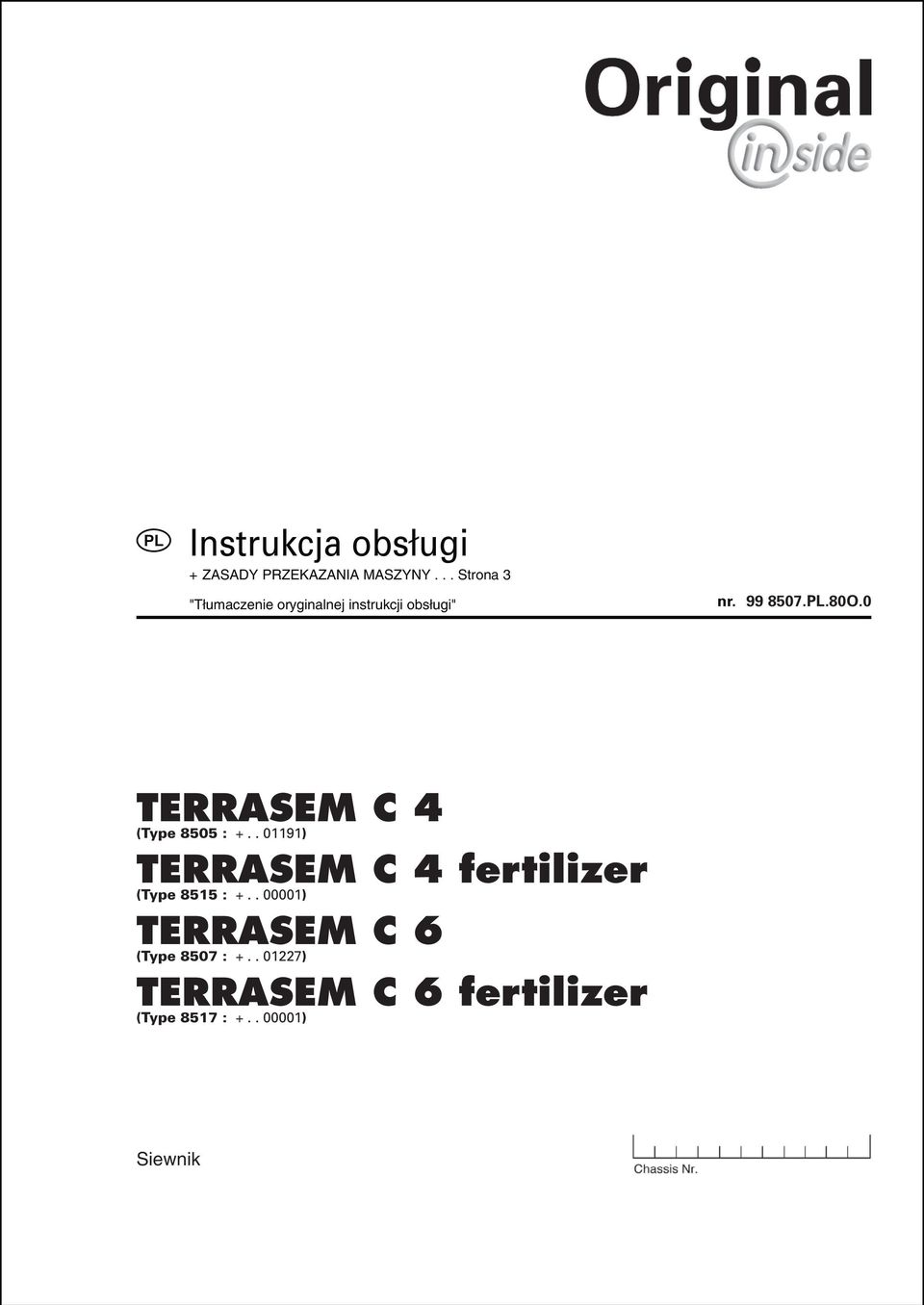. 01191) TERRASEM C 4 fertilizer (Type 8515 : +.